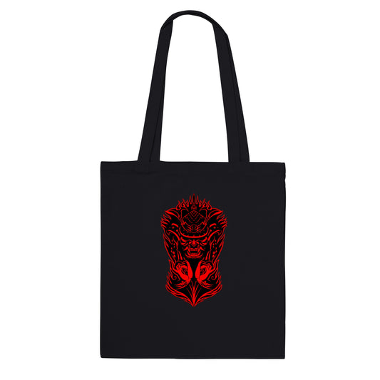 KURO SHADOWS "Red Samurai" Premium Tote Bag