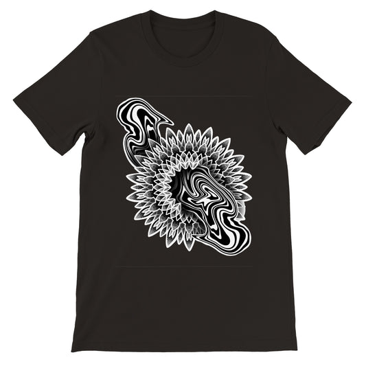 SWIRLY SINATRA "PSYCHEDELAFART" Unisex Crewneck T-shirt Pocket and Full Back Print.